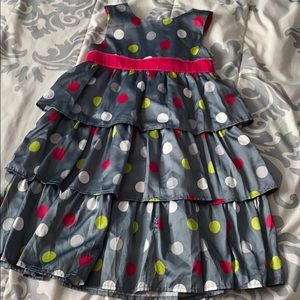 Multi color polka dot dress